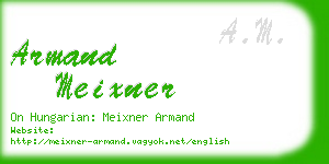 armand meixner business card